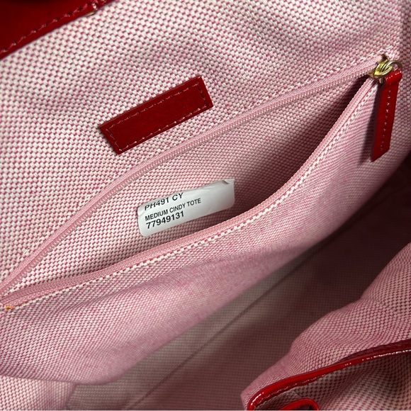 Vintage DOONEY & BOURKE Medium Bordeaux Cindy Tote Shoulder Bag Rare J8051229 - Picture 9 of 14